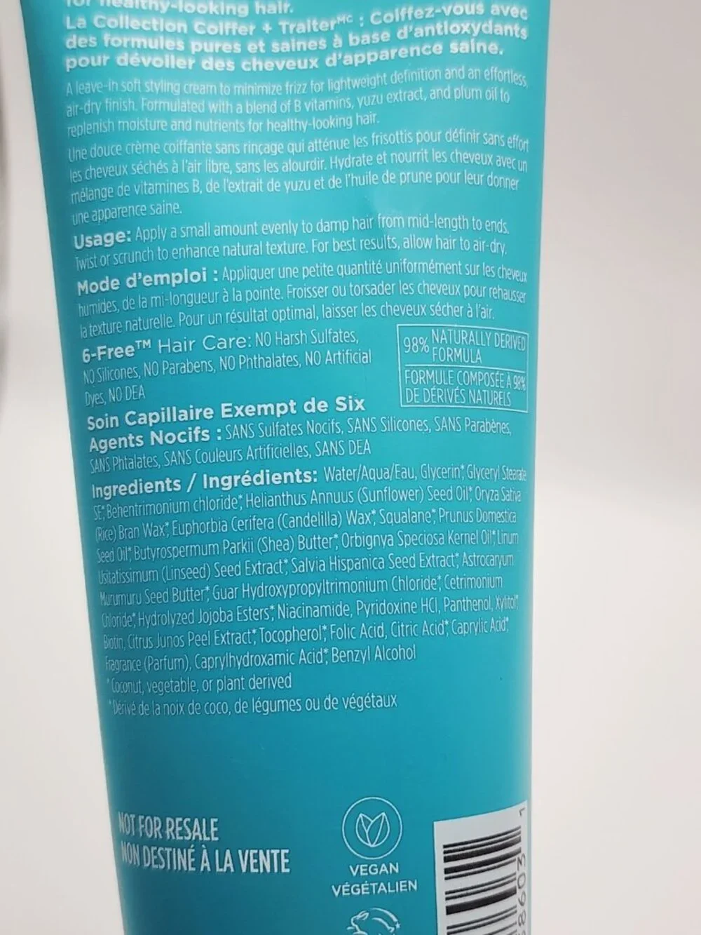 Briogeo Style Treat Yuzu Plum Oil Soft Power Air Dry Hair Cream Anti Frizz 4 oz